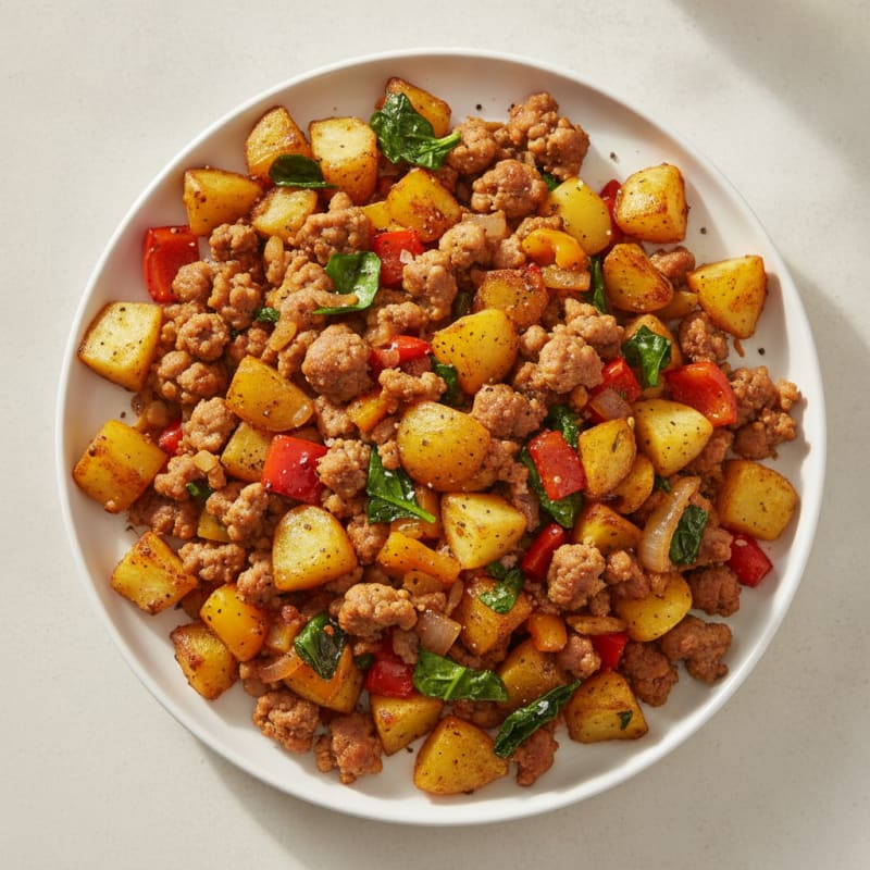 Roasted Sausage and Potato Hash