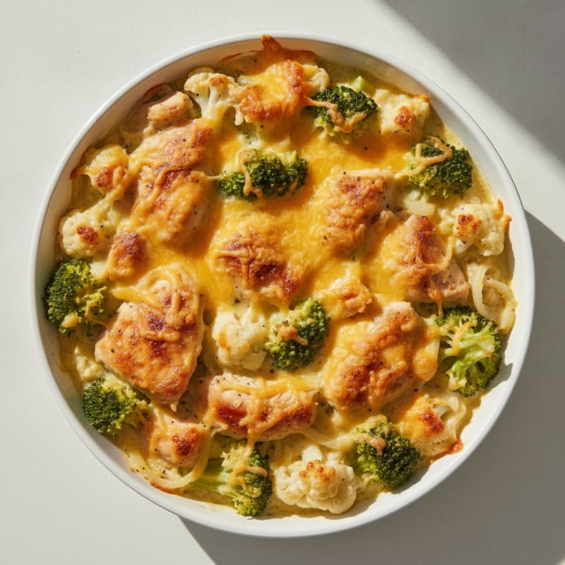 Baked Chicken and Vegetable Gratin