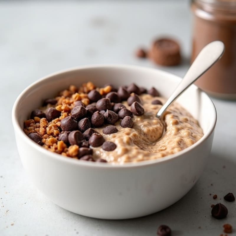 Creamy Protein-Packed Chocolate Chip Overnight Oats