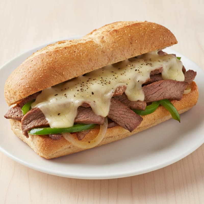 Classic Philly Cheesesteak Sandwich