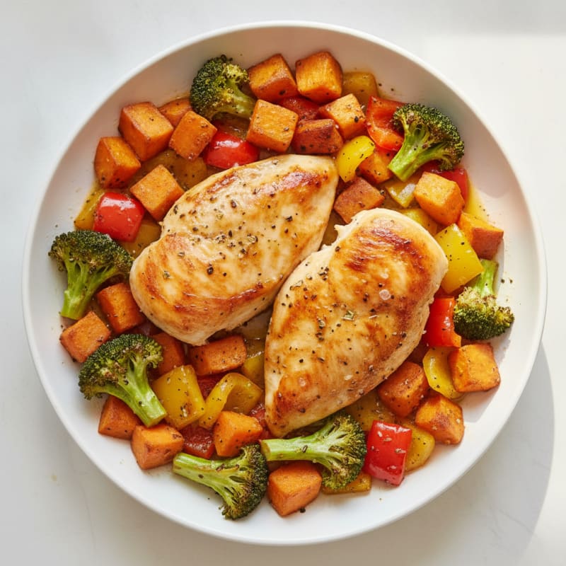 Sheet Pan Lemon Herb Chicken with Roasted Vegetables