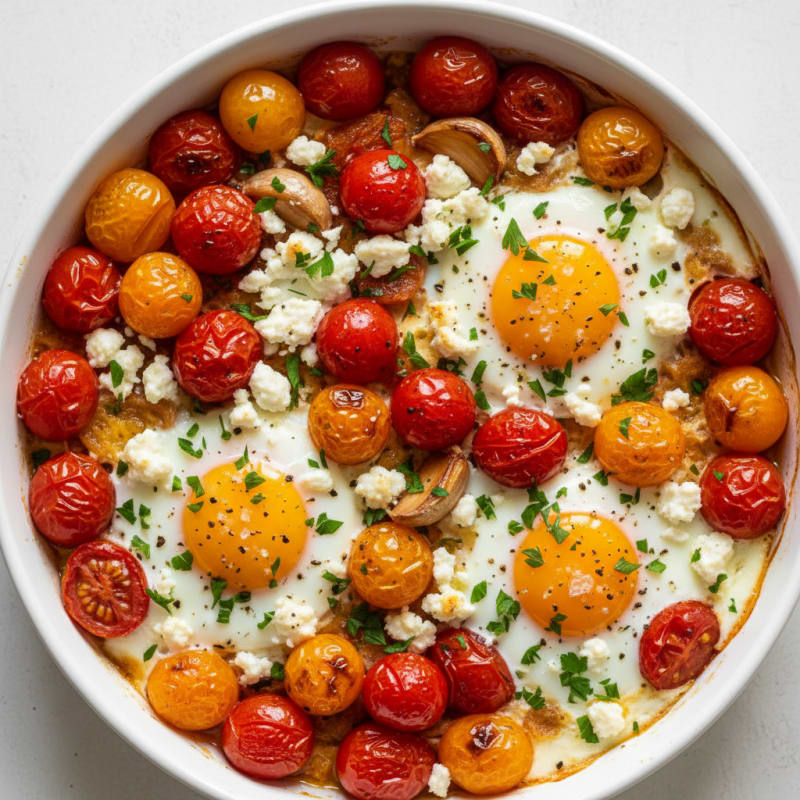 Baked Eggs with Roasted Tomatoes