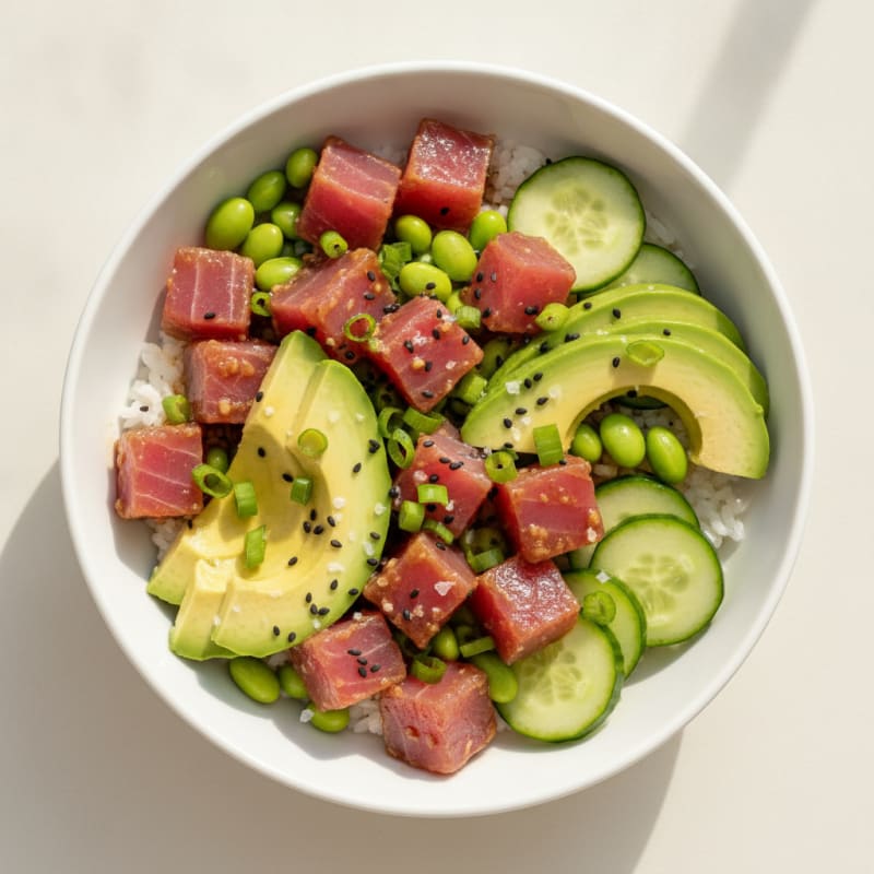 Hawaiian Ahi Tuna Poke Bowl