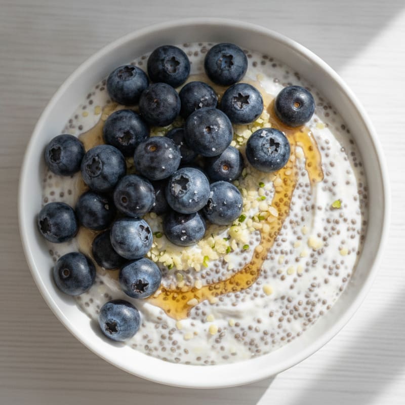 Blueberry Chia Seed Pudding