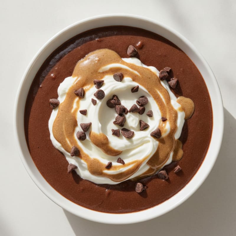 Silky Chocolate Protein Pudding with Greek Yogurt