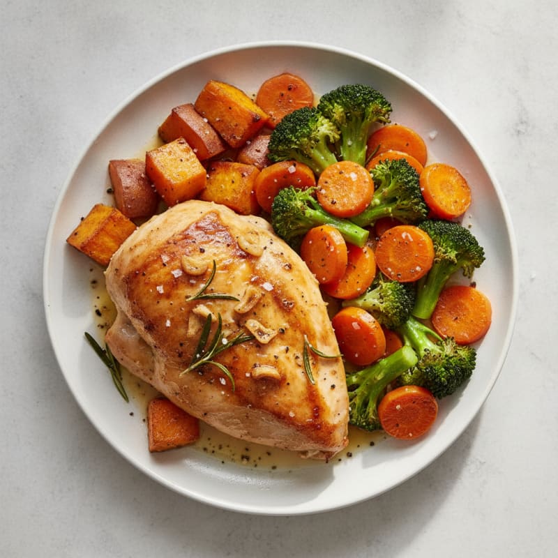 Garlic Herb Roasted Chicken with Vegetables