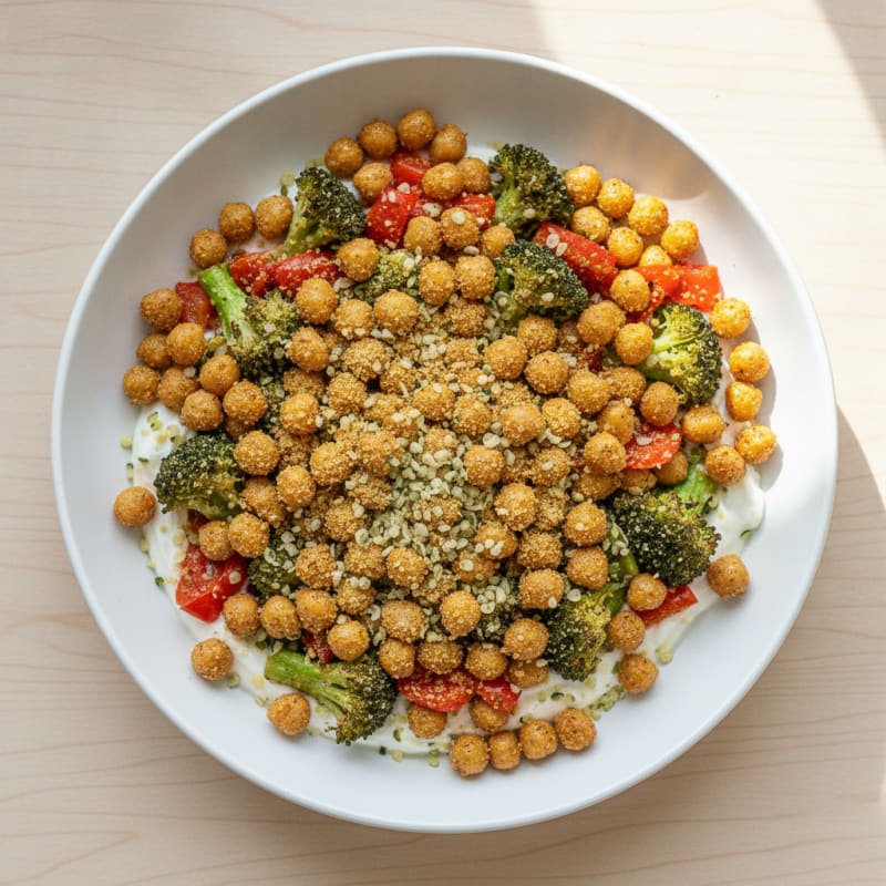 Roasted Vegetable and Chickpea Bowl