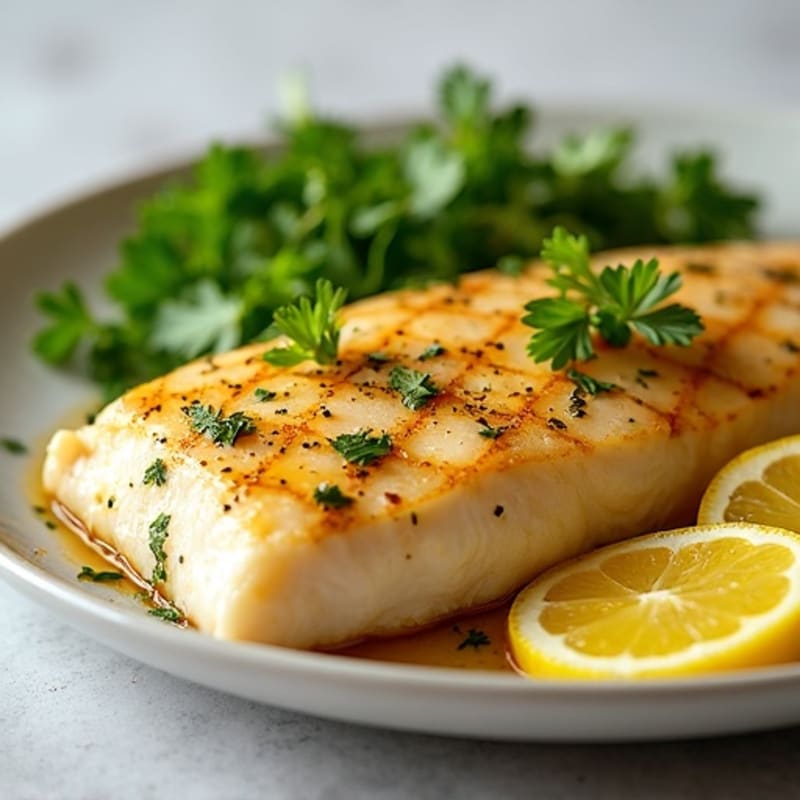 Lemon Herb Pan Seared Tilapia with Garlic Butter Sauce