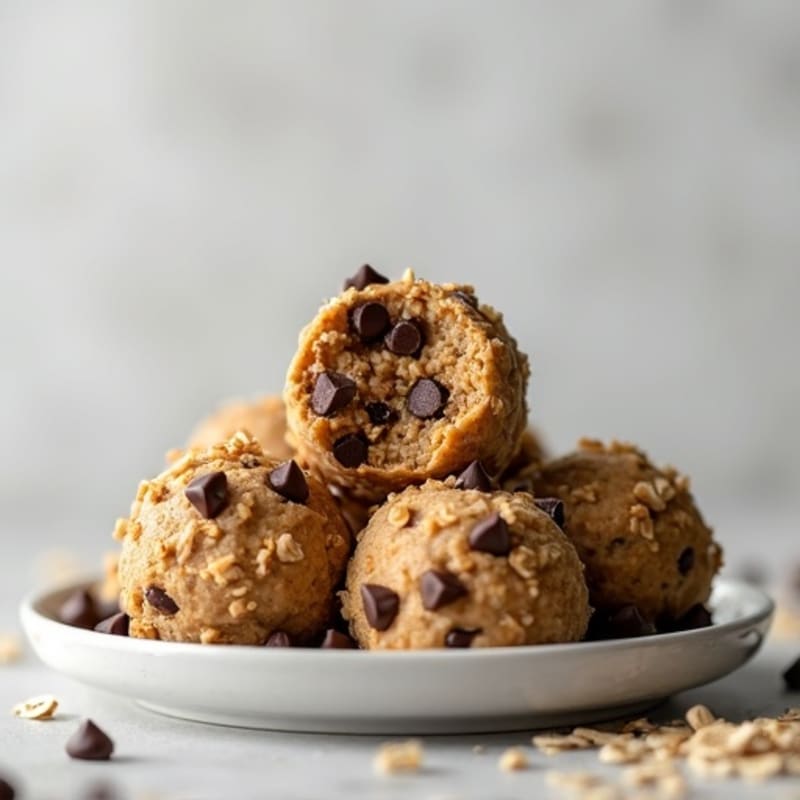 Protein-Packed No-Bake Chocolate Chip Cookie Dough Bites