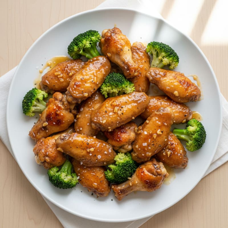 Honey-Garlic Glazed Chicken Wings