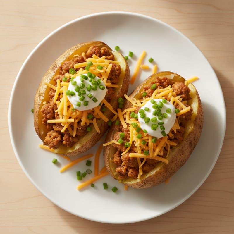 Loaded Baked Potatoes with Chives