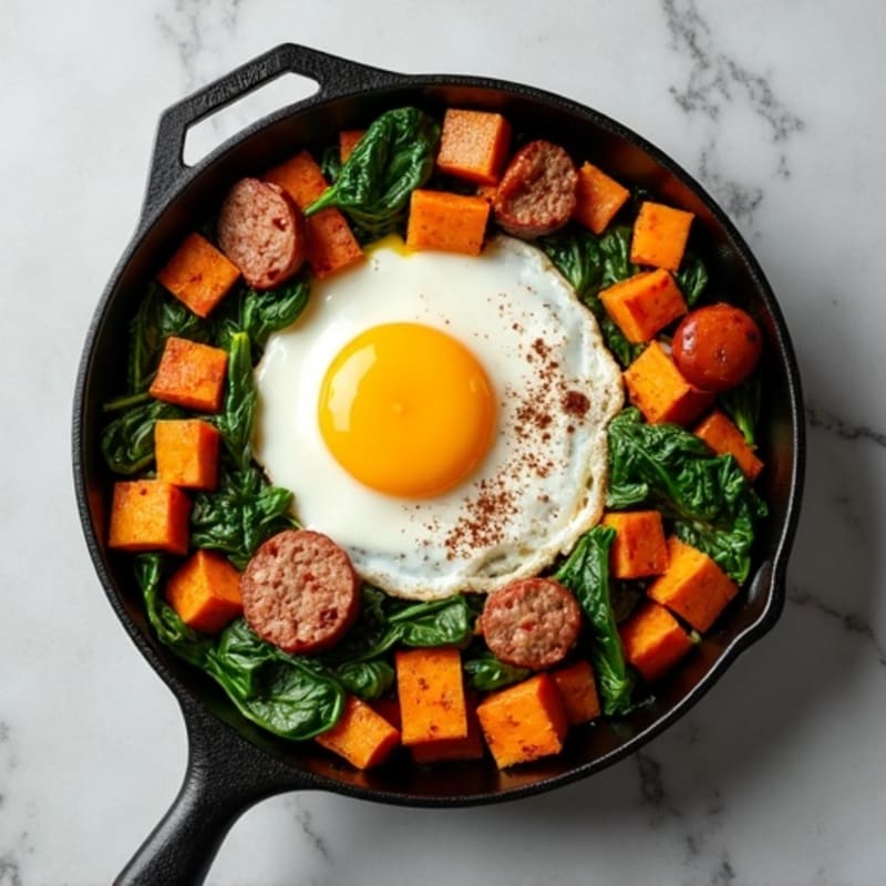 Protein-Packed Sweet Potato Hash Breakfast Skillet