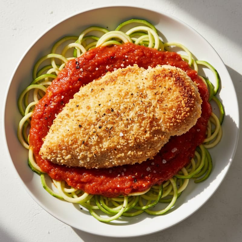 Parmesan-Crusted Chicken with Marinara