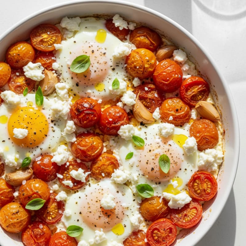Baked Eggs with Roasted Tomatoes