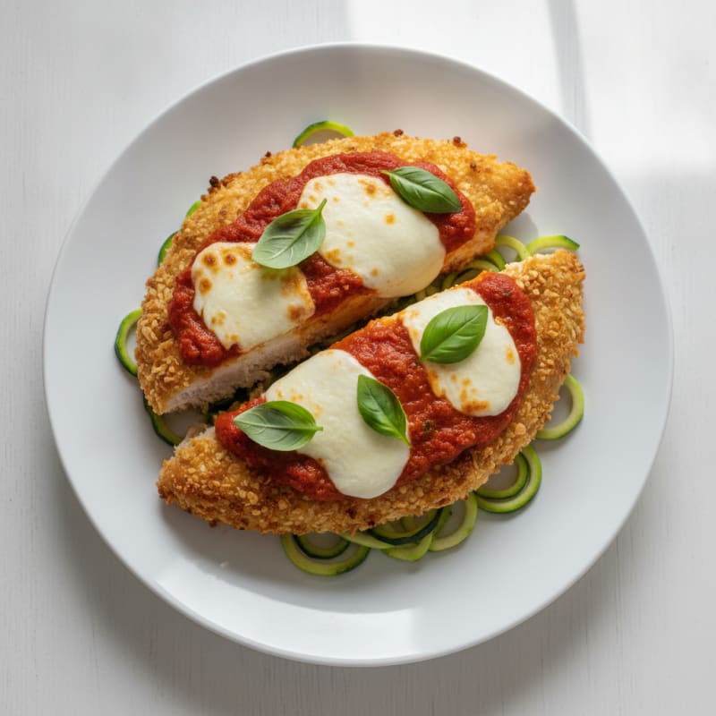 Crispy Chicken Parmesan with Marinara Sauce