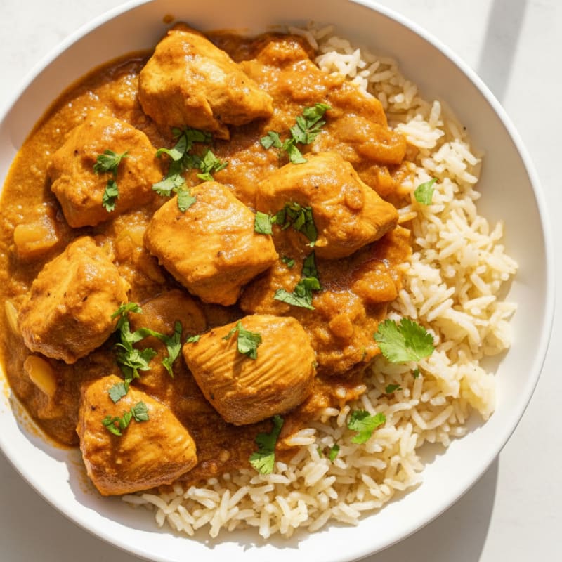 Spiced Butter Chicken with Basmati Rice