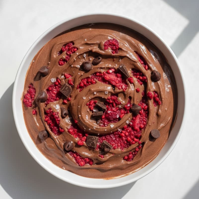 Chocolate Raspberry Protein Creami with Chips
