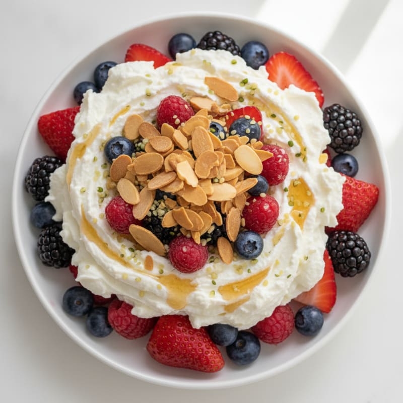 Creamy Greek Yogurt Protein Parfait with Mixed Berries