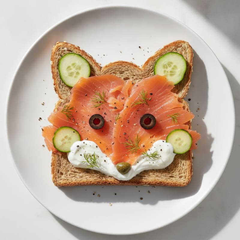 Wholesome Smoked Salmon Fox Toast