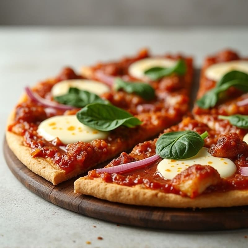 Healthy High-Protein BBQ Chicken Pizza