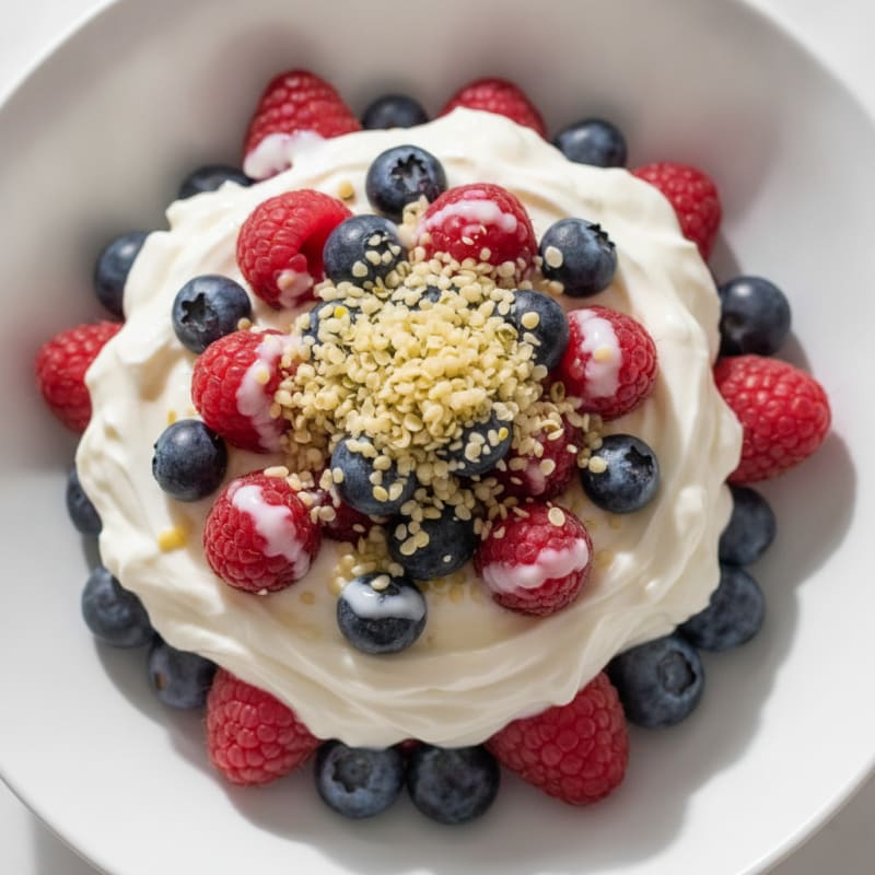 Creamy Greek Yogurt Protein Parfait with Mixed Berries