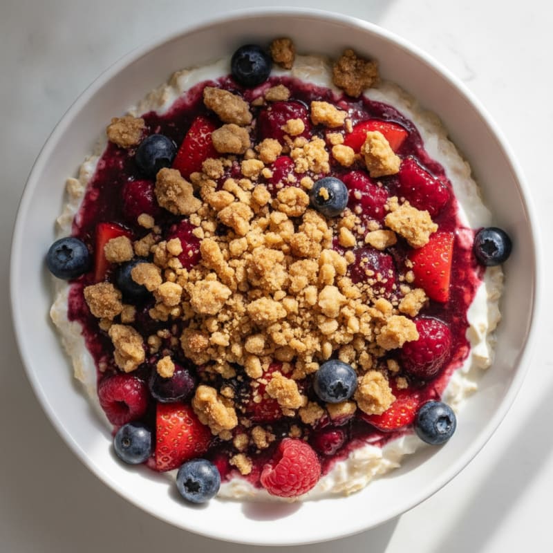 Berry Crumble Overnight Oats
