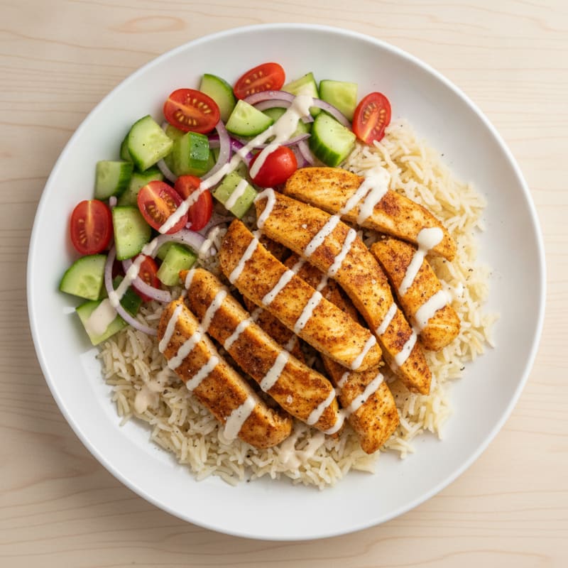 Chicken Shawarma Rice Bowl
