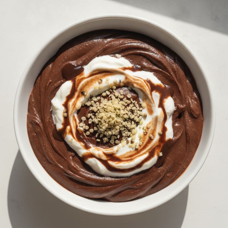 Silky Chocolate Protein Pudding with Greek Yogurt