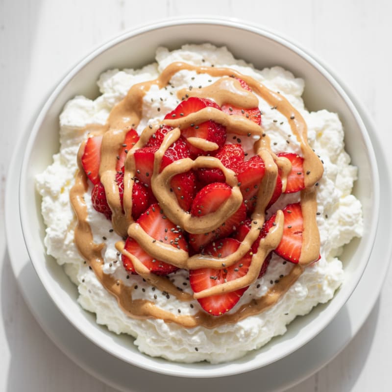 Silky Greek Yogurt Protein Mousse with Berries