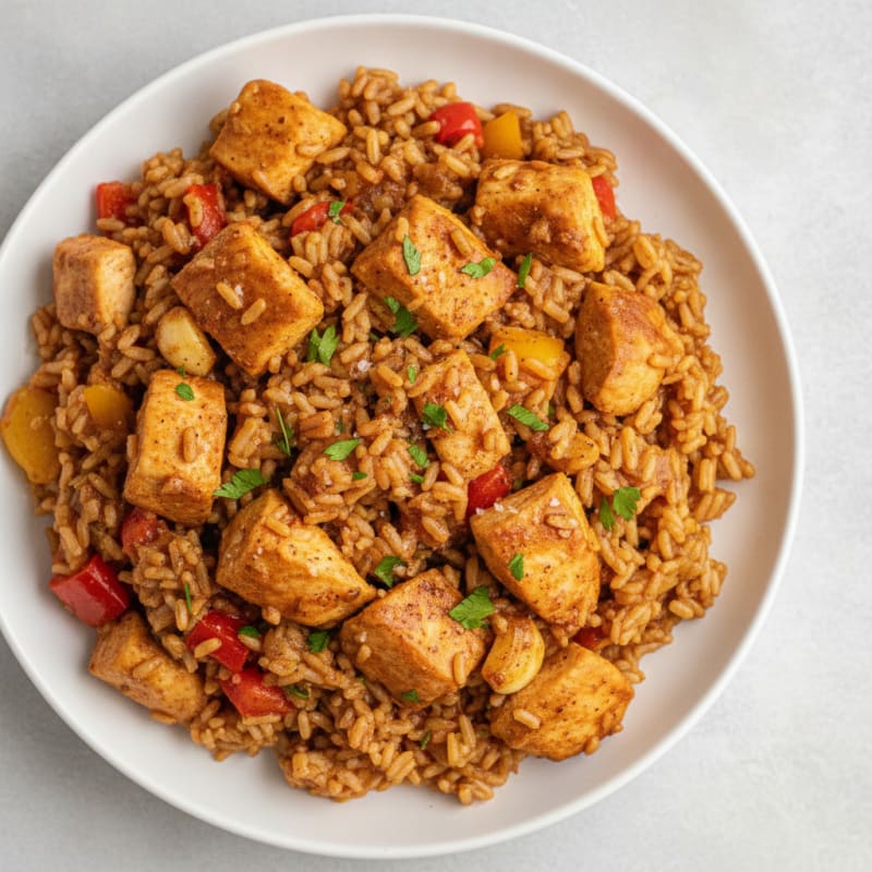 Chicken and Brown Rice Skillet