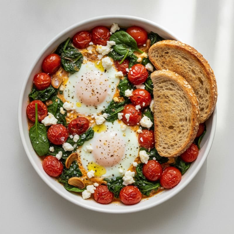 Baked Eggs with Roasted Tomatoes