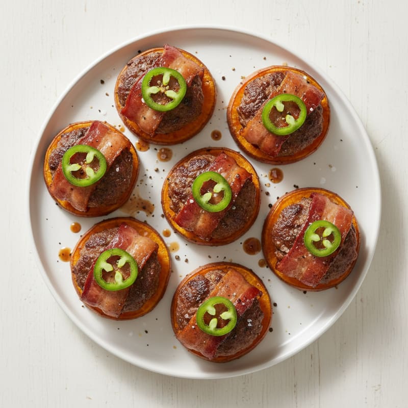 Crispy Bacon-Wrapped Jalapeño Sliders