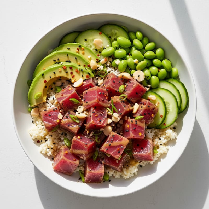 Zesty Hawaiian Tuna Poke Bowl
