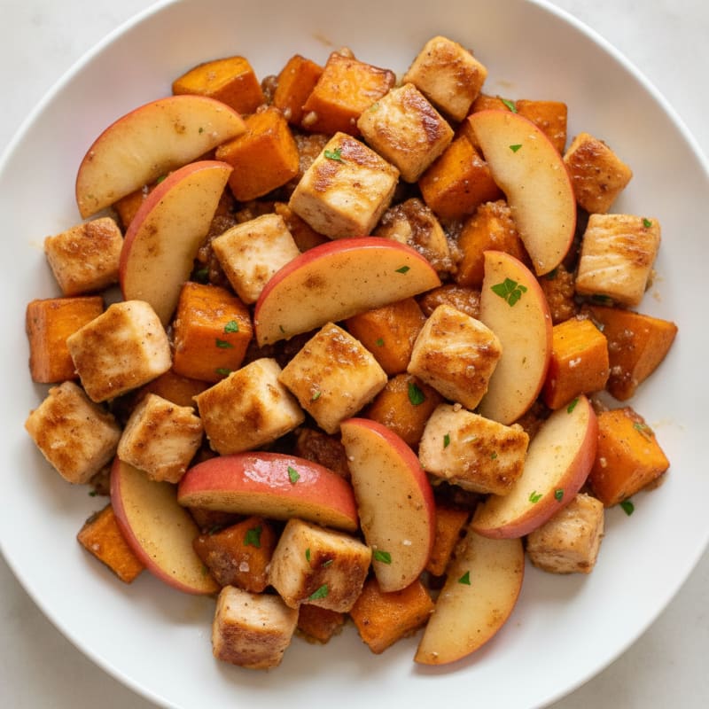 Sweet Potato and Chicken Breakfast Stir-Fry