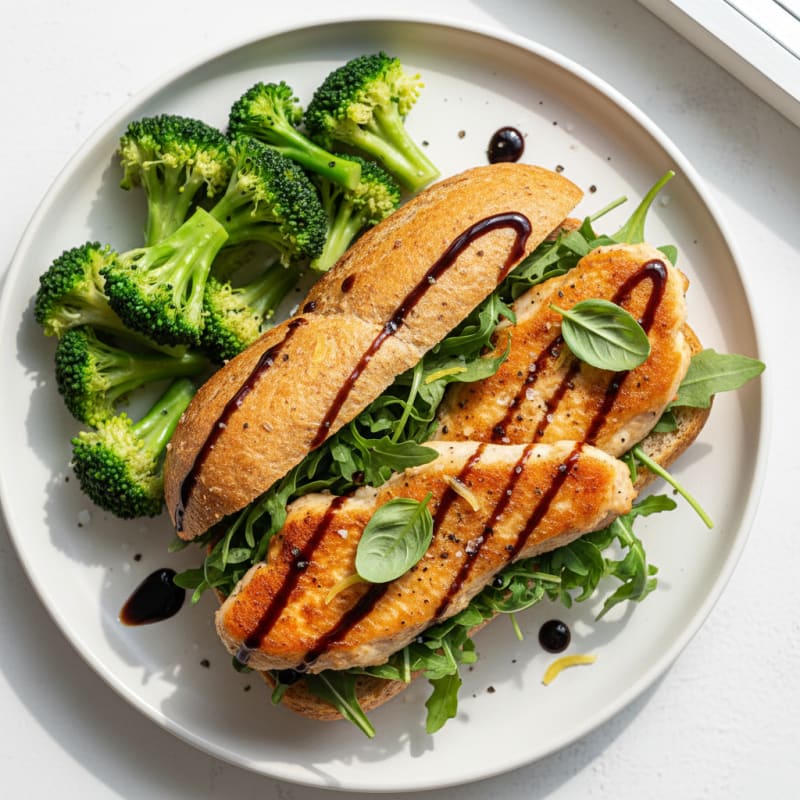 Chicken Cutlet Arugula Basil Roll