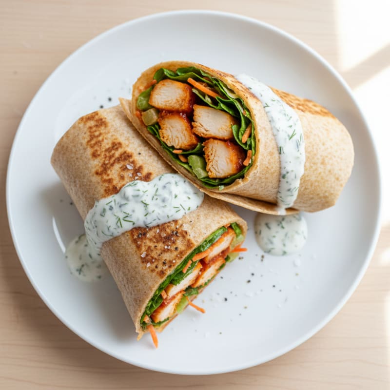 Crispy Buffalo Ranch Chicken Wrap