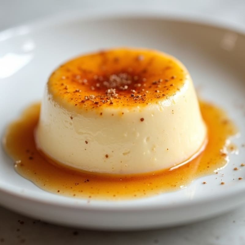 Protein-Packed Vanilla Bean Custard with Caramelized Top