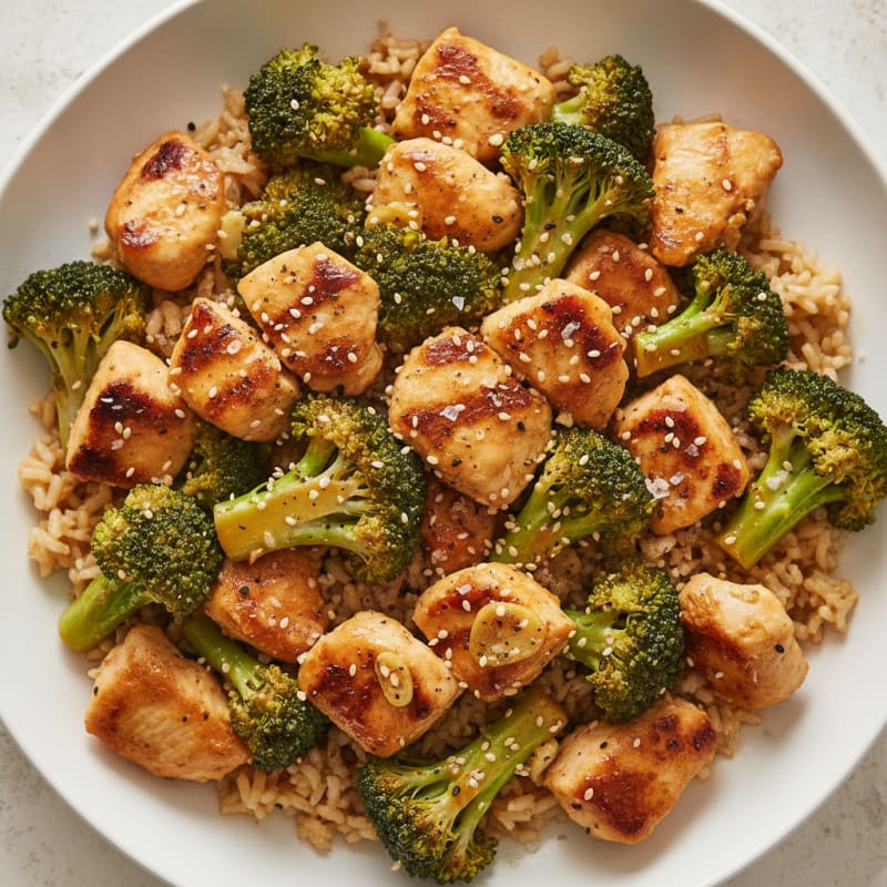 Sesame-Ginger Chicken with Broccoli