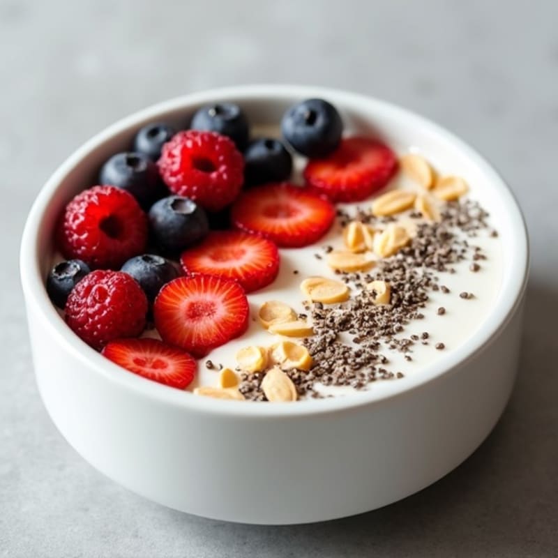 Creamy Greek Yogurt Protein Bowl with Berries and Almond Butter