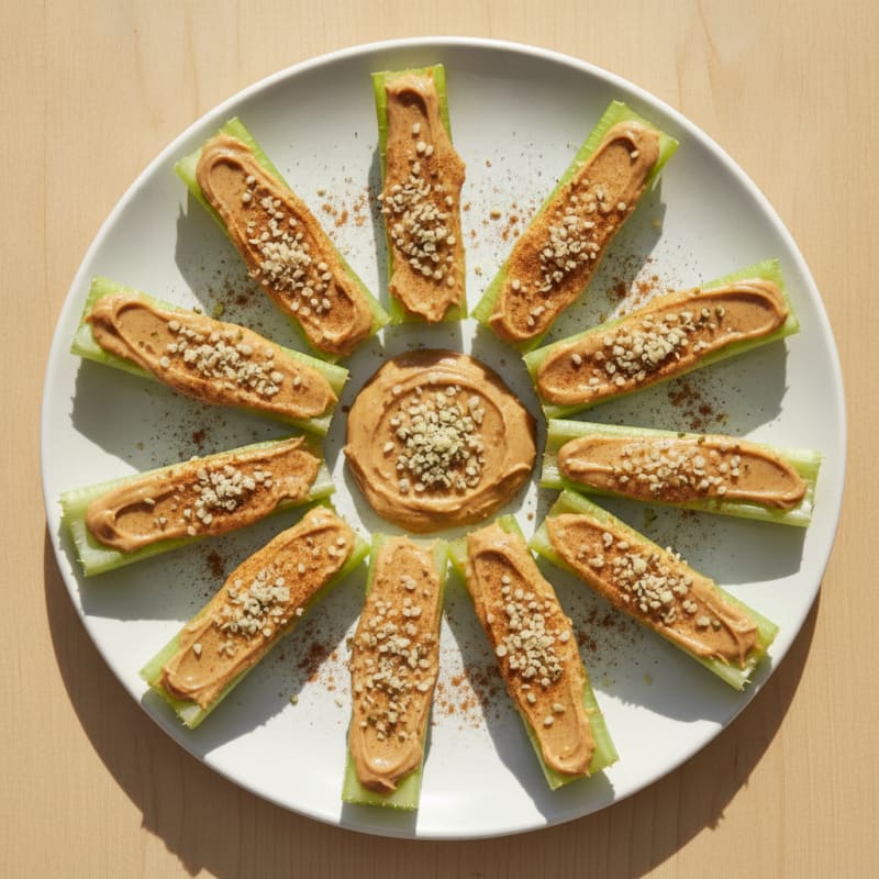 Almond Butter Celery Bites