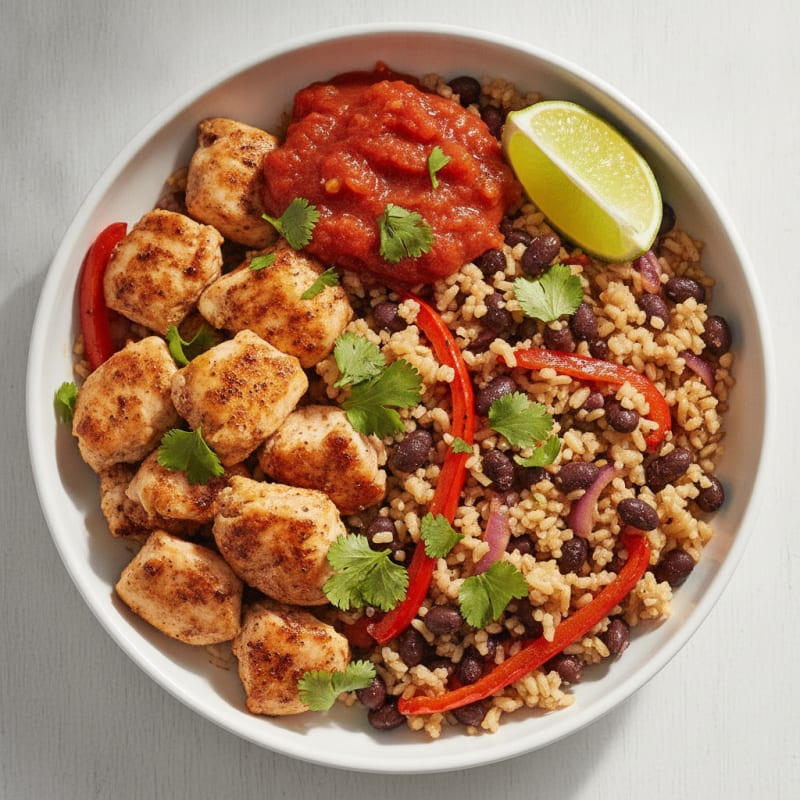 Chicken Taco Rice Bowl