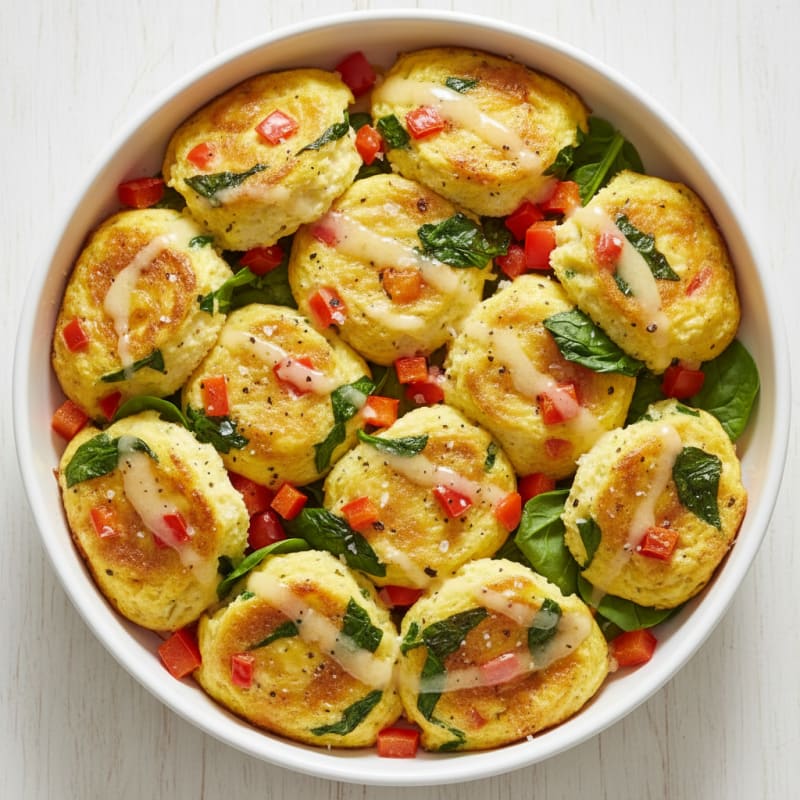 Creamy Baked Egg and Cheese Bites