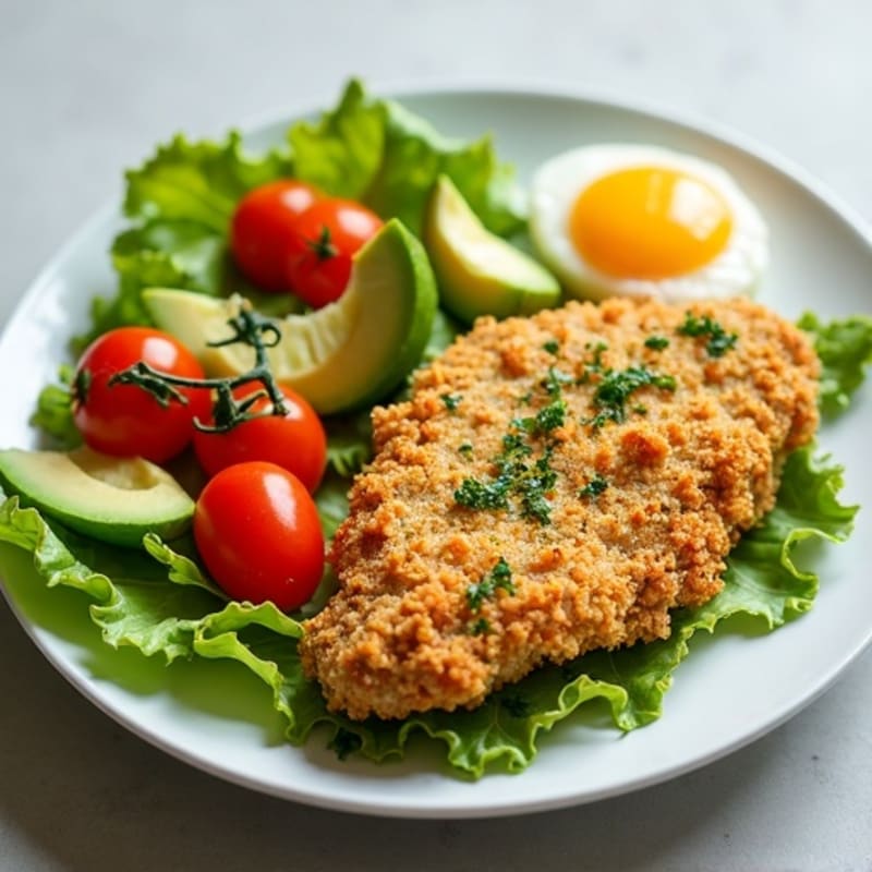 Crispy Chicken Cobb with Fresh Herbs