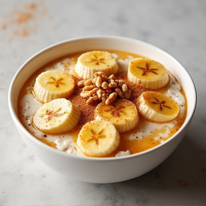 Maple-Glazed Caramelized Banana Breakfast Bowl