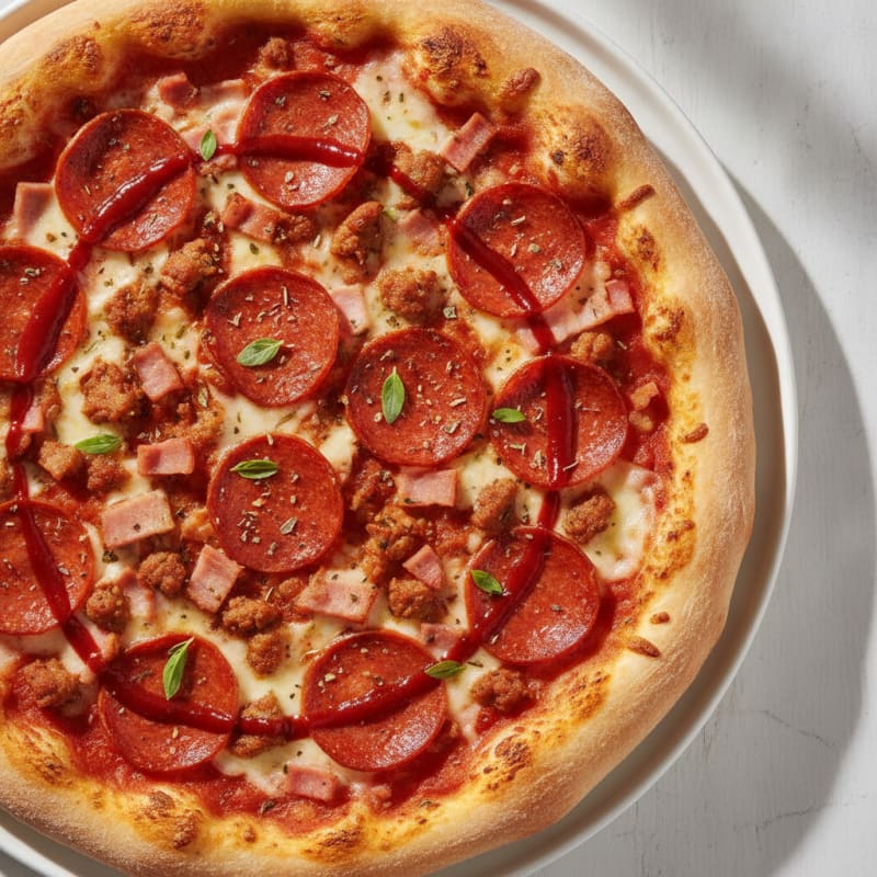 Meat Lovers Stuffed Crust Pizza