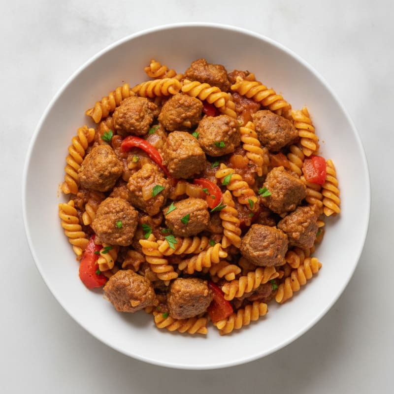 Ground Sirloin High-Protein Pasta Goulash
