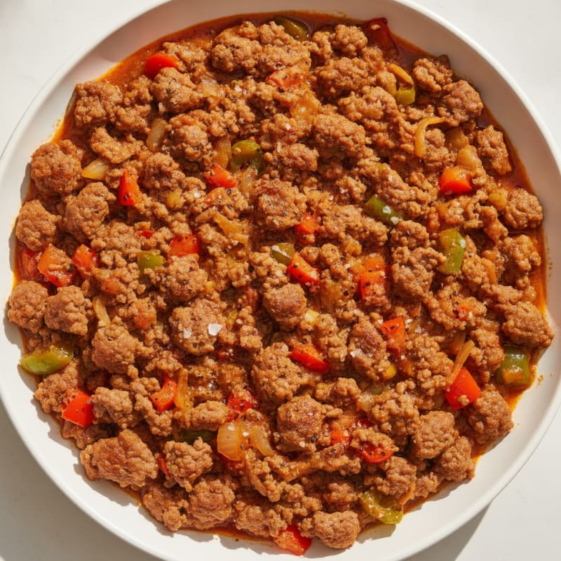 Spicy Beef and Bell Pepper Skillet
