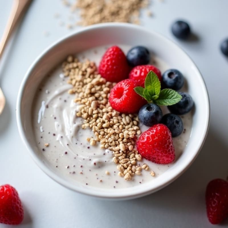 Silky Coconut Chia Pudding with Fresh Berries