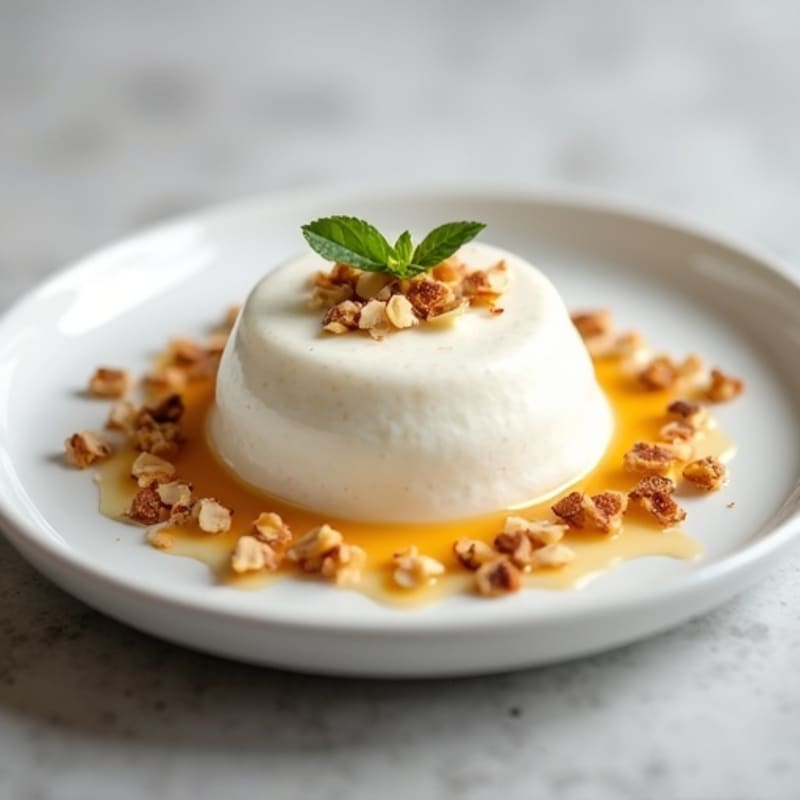 Silky Greek Yogurt Protein Mousse with Almonds