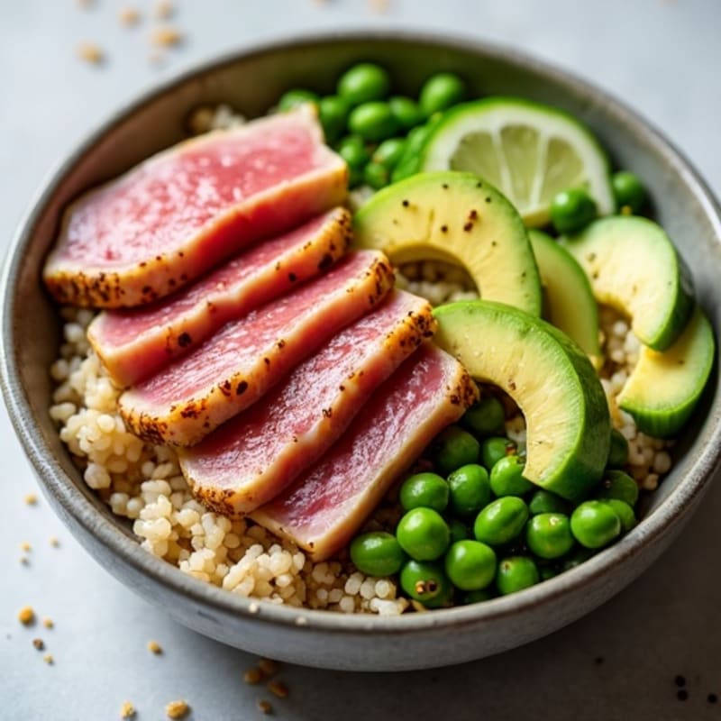 Fresh Tuna and Avocado Rice Bowl